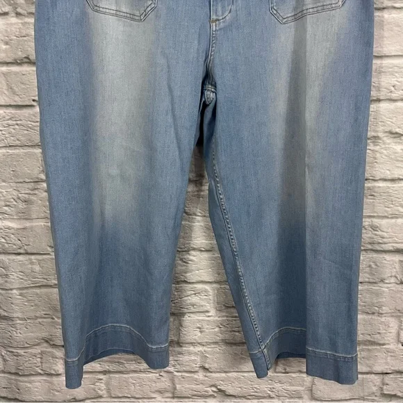 NWT Anthropologie 20W The Colette Crop High-Rise Wide-Leg Jeans by Maeve - Picture 7 of 16